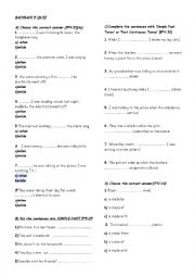 English Worksheet: BACKBACK 5 OUIZ