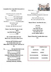 English Worksheet: Song map