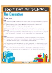 English Worksheet: The Causative
