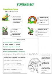 English Worksheet: ST.PATRICKS DAY