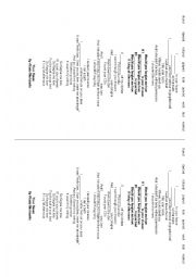 English Worksheet: Song ( Past Simple)