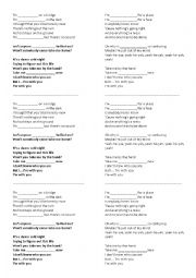 English Worksheet: Song ( Present Continuous )