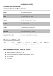 English Worksheet: Extr@ English Alibi