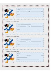 English Worksheet: Guided Writing - Describe an animal