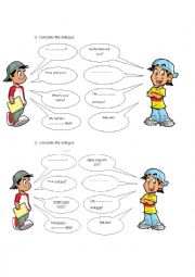 English Worksheet: Greeting someone