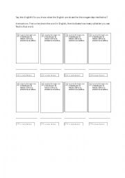 English Worksheet: Haiku preparation