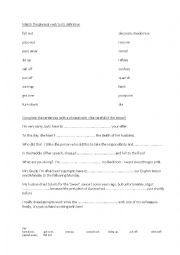 English Worksheet: Phrasal verbs exercises