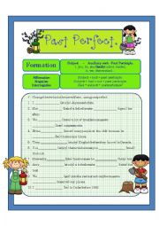 English Worksheet: Past participle