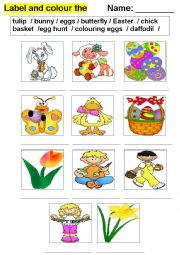 English Worksheet: Easter 