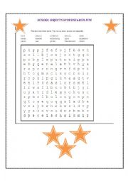 English Worksheet: School Objects