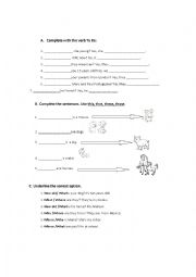 English Worksheet: revision