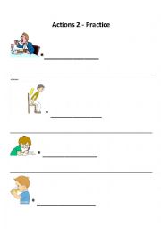 Action Verbs 2 - Practice