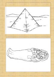 English Worksheet: Ancient Egypt flash cards