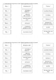 Question Word Activity