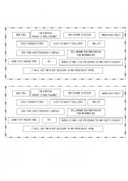 English Worksheet: conversations