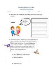 Test for 6th grade - Fully editable