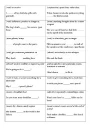 English Worksheet: Confusing words matching game