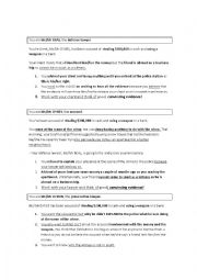 English Worksheet: Role-play COURTROOM