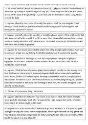 English Worksheet: Tic Tac Toe with sports