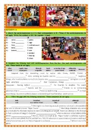 English Worksheet: Teens world