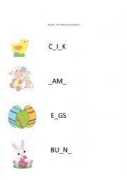 English Worksheet: Easter 