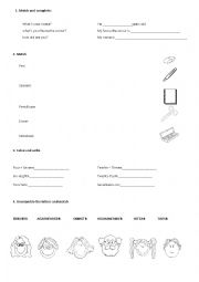 English Worksheet: practive
