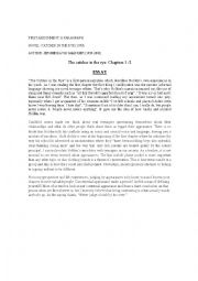 English Worksheet: Essay The Catcher in the Rye
