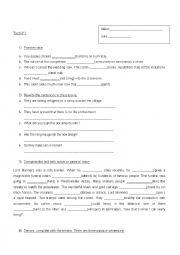 English Worksheet: revision