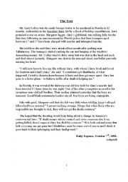 English Worksheet: 4th form test forthe first term