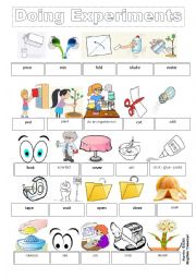 English Worksheet: DOING EXPERIMENTS