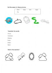 English Worksheet: review