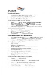 English Worksheet: Grammar revision