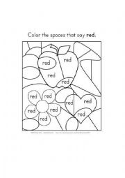 English Worksheet: Colors