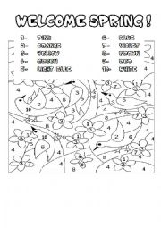 English Worksheet: Welcome Spring!