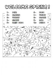 English Worksheet: Welcome Spring!