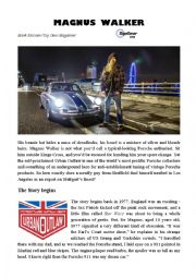 English Worksheet: Car enthusiast Magnus Walker