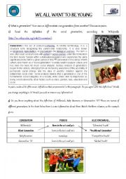 English Worksheet: Conversation topic for teens