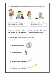 English Worksheet: worksheet