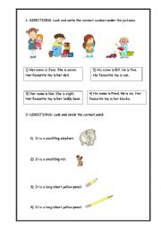 English Worksheet: worksheet