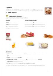 English Worksheet: Recipe Apple Crumble