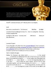 English Worksheet: Oscars   The Academy Awards