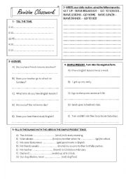 English Worksheet: Simple Present