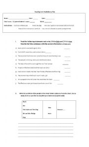 English Worksheet: Huckleberry Finn