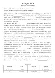 English Worksheet: Listening and reading comprehension with gapfill - Intermediate and Advanced - 10 activities