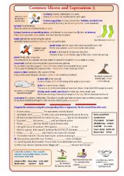 English Worksheet: Common idioms and expressions 3