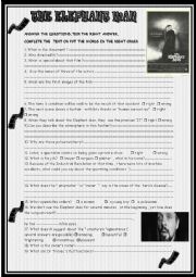 English Worksheet: The Elephant Man : David Lynchs film full review