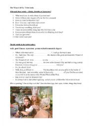 English Worksheet: The Wizard of Oz. Video tasks.