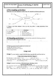 English Worksheet: job hunting