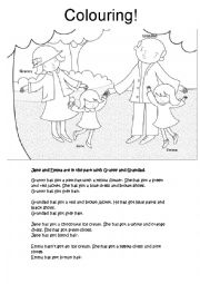 English Worksheet: Has got colouring