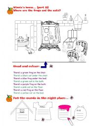 English Worksheet: winnie the wich...